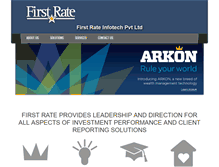 Tablet Screenshot of firstrateindia.com